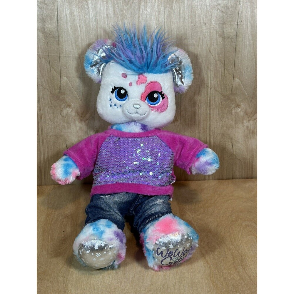 BAB Build a Bear We Wear Cute Sparkly Plush Panda With Clothes